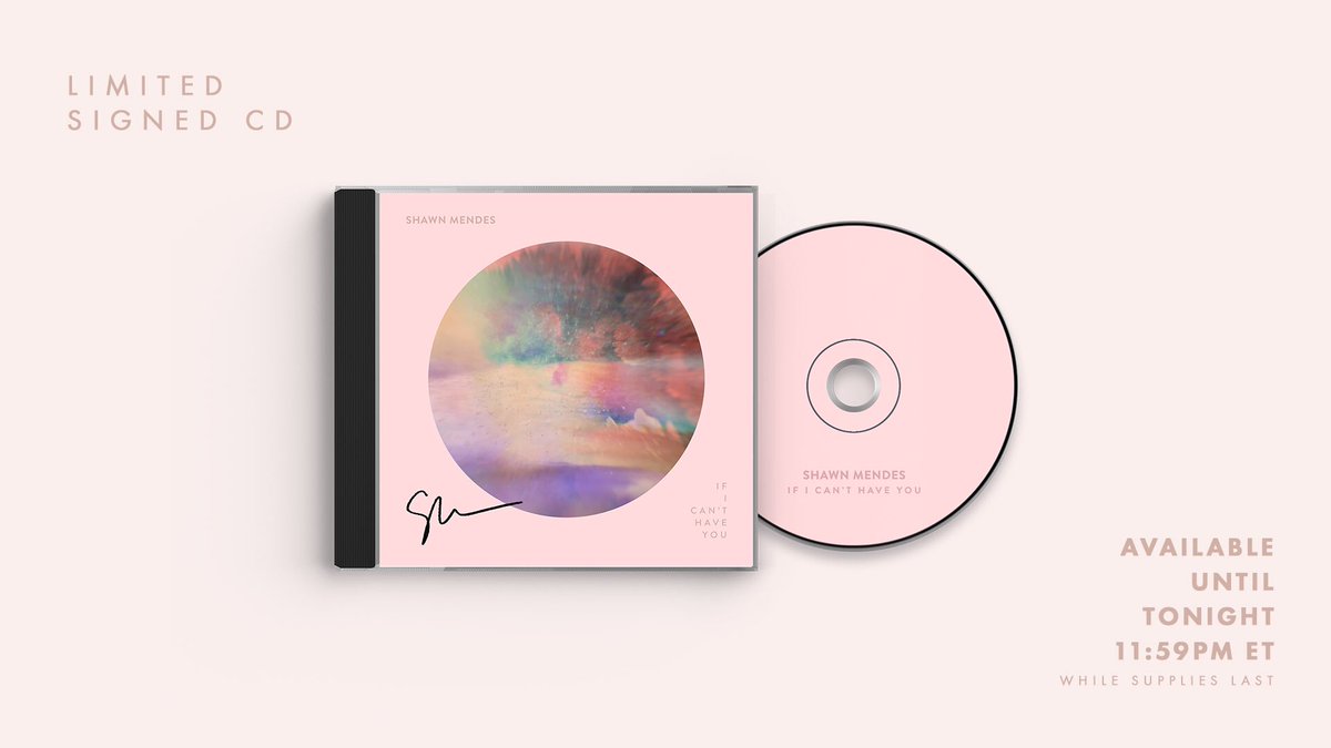 ShawnAccess's tweet photo. New limited signed CDs have been added to the store. Last chance to buy #IfICantHaveYou CDs, vinyls, and cassettes before the end of tonight! https://t.co/giwl9RLd7J https://t.co/InmE2qTBpq