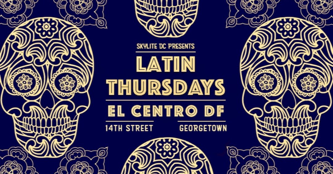 skylitedc's tweet photo. Vive la fiesta, sé parte de la fiesta. Vámonos de rumba todos los Jueves en El Centro 14 Street &amp; Georgetown. Para reservar una mesa por favor llamarnos al 202.520.1303. No te lo pierdas! Entrada Gratis. 21+  
#OnlyWithSkyliteDC https://t.co/astmfnVCZx