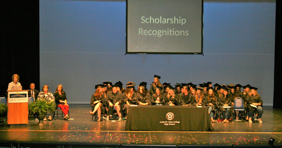 CaldwellVoice's tweet photo. Decision Day for Caldwell Early College High School Graduates
Graduation is Saturday, but some big life decisions have already been made. Graduating Class of 65 students received $5.3 million in education scholarships - wow, do the math! @UNC_System @MarkRJohnsonNC #ccs1819 https://t.co/61Fe3Z1x7q
