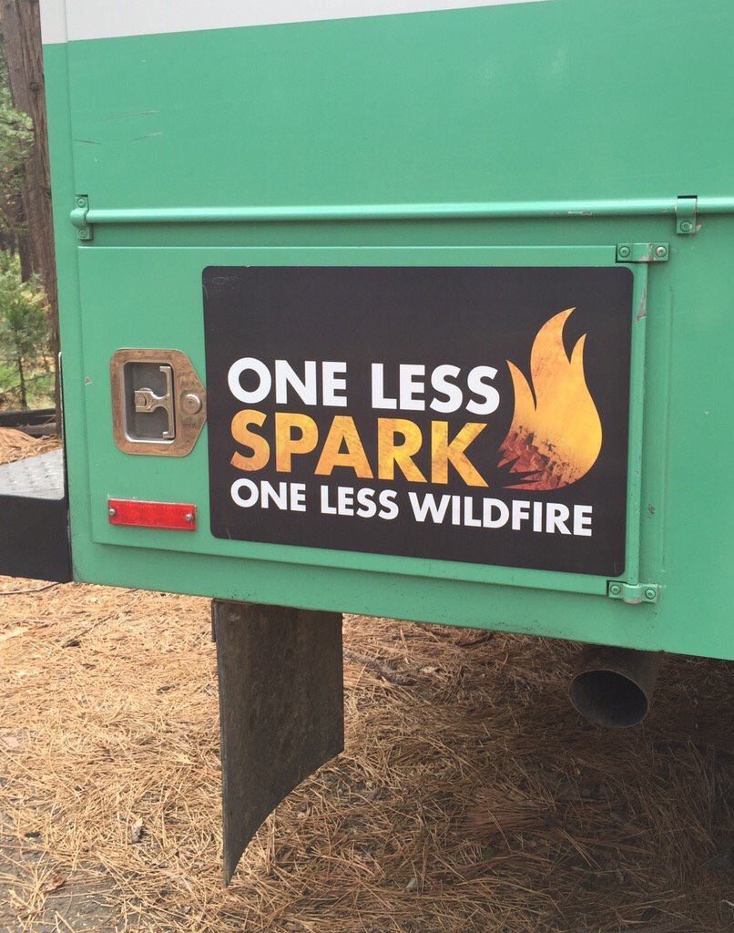 TrishasWCFireWx's tweet image. Help firefighters stop vehicle-related wildfires by preventing #OneLessSpark from causing #OneLessWildfire 🔥 preventwildfireca.org #WildfirePreparednessWeek