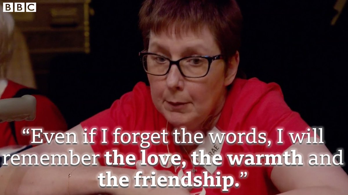 Oh Rae. We think the whole choir and their families will agree with this sentiment. 

#OurDementiaChoir @Vicky_McClure