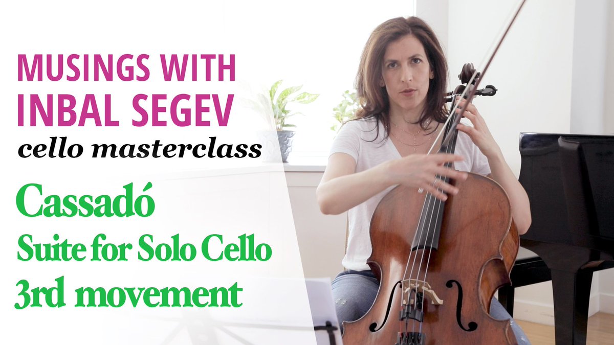 InbalSegevCello's tweet photo. Today's #MusingsWithInbal is on the third movement from Cassadó’s Suite for solo cello. https://t.co/FXHwyQV3Qm
-
#inbalsegev #cello #masterclass #musings #cassado #cellomasterclass https://t.co/5WsE8mJsqM