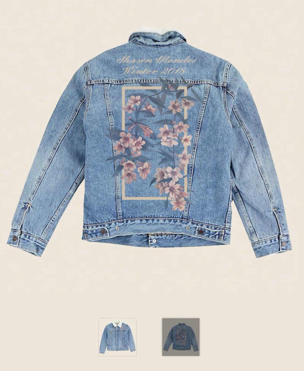 dontcrywhy's tweet photo. remember that time shawn dropped some winter merch and i felt creative so i just did one myself. I used an old denim jacket and added the fluff + design. i actually loved doing that https://t.co/2qXoRg6KVr