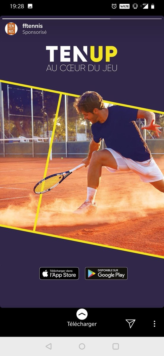 Le ciblage pub d'Instagram est si impressionnant et si effrayant...
J'ai échangé cet aprem avec un journaliste sur les vélos Vanmoof puis sur le tennis devant le match Monfils / Federer, voici les deux pubs que j'ai eu à la suite.