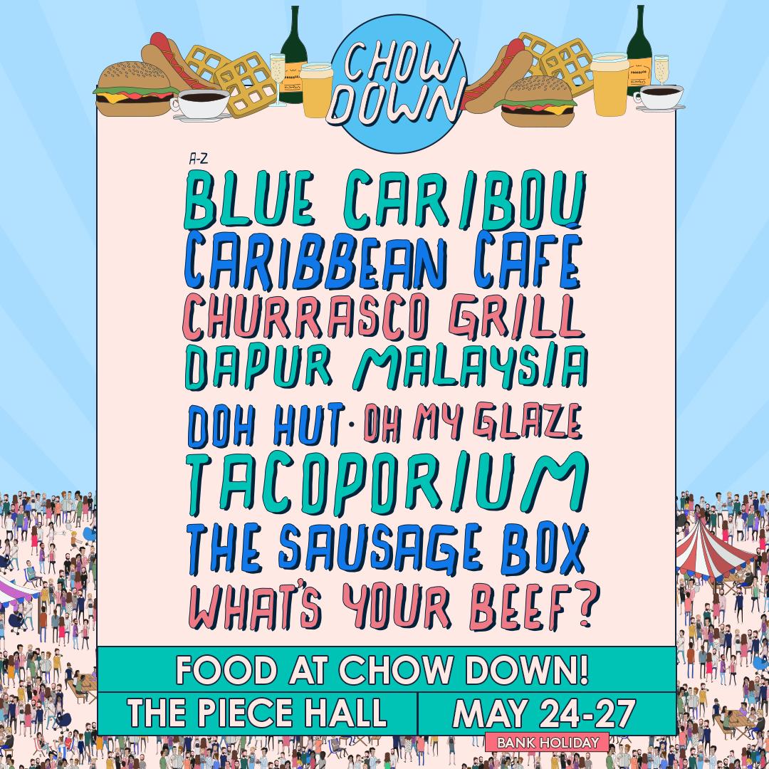 Chow Down (@chowdownevents) on Twitter photo Here your first wave of street food traders joining us at <a href="/ThePieceHall/">The Piece Hall</a> at the end of May! ๐ด
RT to WIN ยฃ50 worth of food & drink for the weekend... ๐๐น๐
<a href="/bcsnackbar/">Blue Caribou</a>
<a href="/CaribbeanCafeLd/">Caribbean Cafรฉ Leeds</a>
<a href="/dapurmalaysiauk/">Dapur Malaysia UK</a>
<a href="/doh_hut/">doh'hut</a>
@OhMyGlaze
<a href="/tacoporium/">Tacoporium</a>
<a href="/The_Sausagebox/">SausageBox</a>
<a href="/WhatsyourBeefBu/">แดกสแดแด'๊ฑ สแดแดส ส๐๊ฐ ยฎ</a> Here your first wave of street food traders joining us at <a href="/ThePieceHall/">The Piece Hall</a> at the end of May! ๐ด
RT to WIN ยฃ50 worth of food & drink for the weekend... ๐๐น๐
<a href="/bcsnackbar/">Blue Caribou</a>
<a href="/CaribbeanCafeLd/">Caribbean Cafรฉ Leeds</a>
<a href="/dapurmalaysiauk/">Dapur Malaysia UK</a>
<a href="/doh_hut/">doh'hut</a>
@OhMyGlaze
<a href="/tacoporium/">Tacoporium</a>
<a href="/The_Sausagebox/">SausageBox</a>
<a href="/WhatsyourBeefBu/">แดกสแดแด'๊ฑ สแดแดส ส๐๊ฐ ยฎ</a>