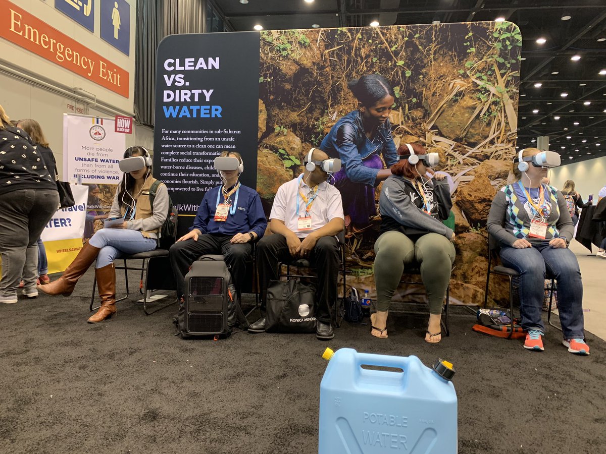Wheels4Water's tweet photo. Come #WalkWithGete and help us reach our goal at the last day of the exhibit hall! #HOWDesignLive #HOWDesignLive2019 https://t.co/zZcclrHN41