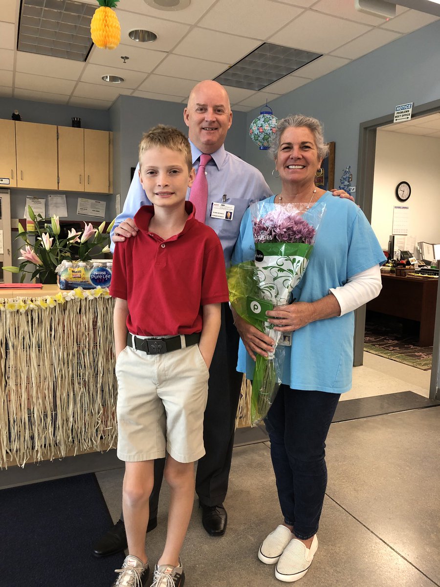 The #TeacherAppreciationWeek Gratitude Tour had a special visit <a href="/LibertyMagnet/">Golden Eagles</a> to honor the hard work and dedication of Ms Lehoulier.  Levi agreed that she was a great choice for the gift card and flowers from @publix &amp; <a href="/Unitedwayirc/">Unitedway Irc</a> <a href="/LibertyIBMusic/">LibertyIBMusic</a>