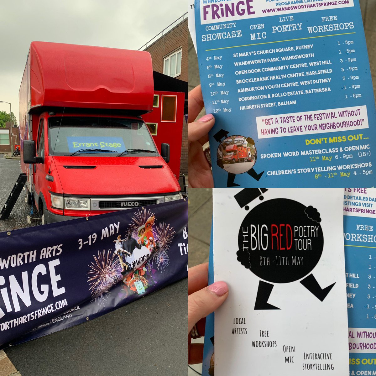 louise_calland's tweet image. Just wandered past @errantstage in #Earlsfield who were super enthusiastic and lovely for a wet Thursday. Check them out all round #wandsworth as part of the Arts Fringe. ✅