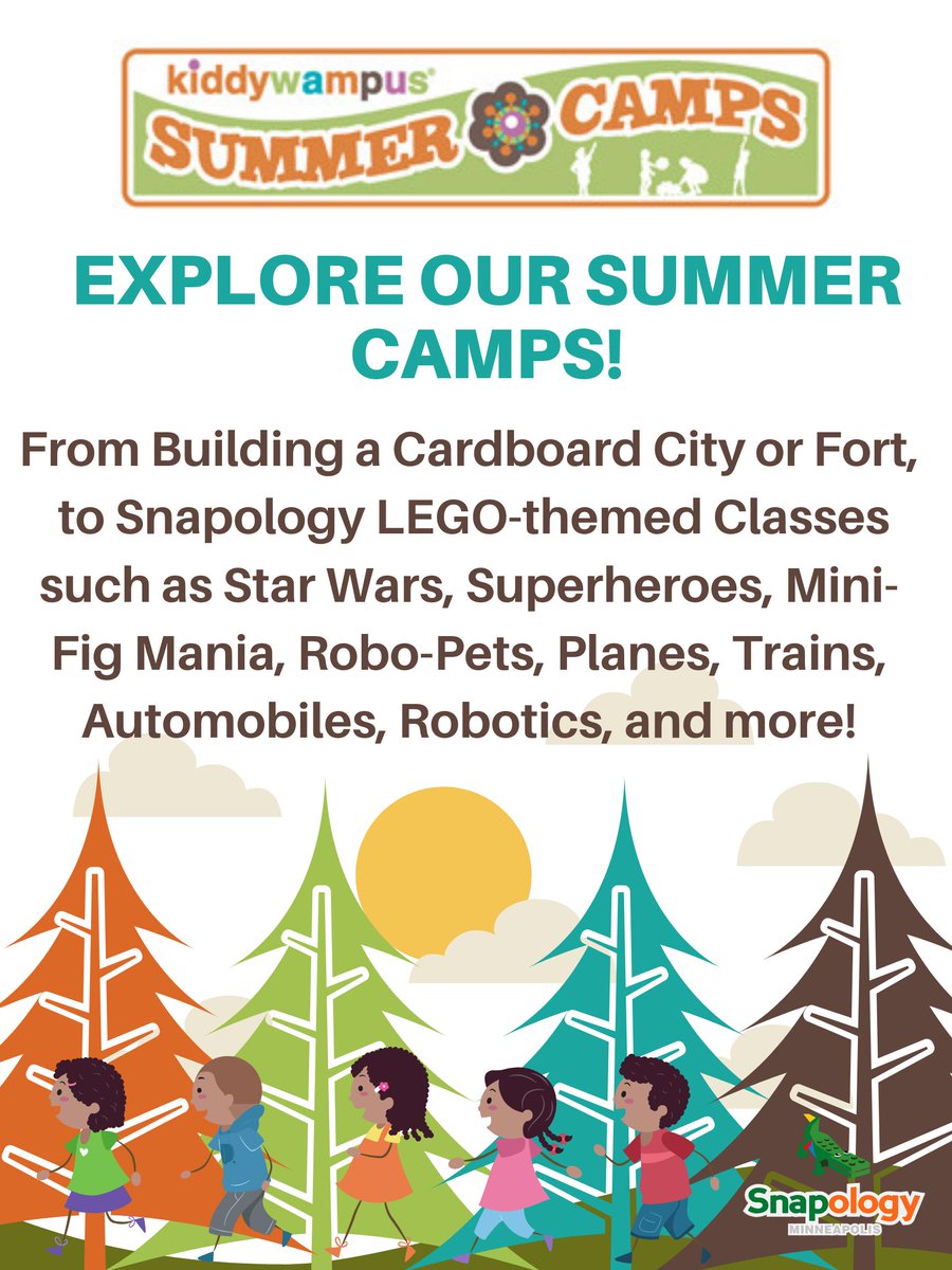 Sign your Lego loving, and fort building kiddos up for affordable and totally unique camps this summer! 

kiddywampus.com/shop/139/kiddy…