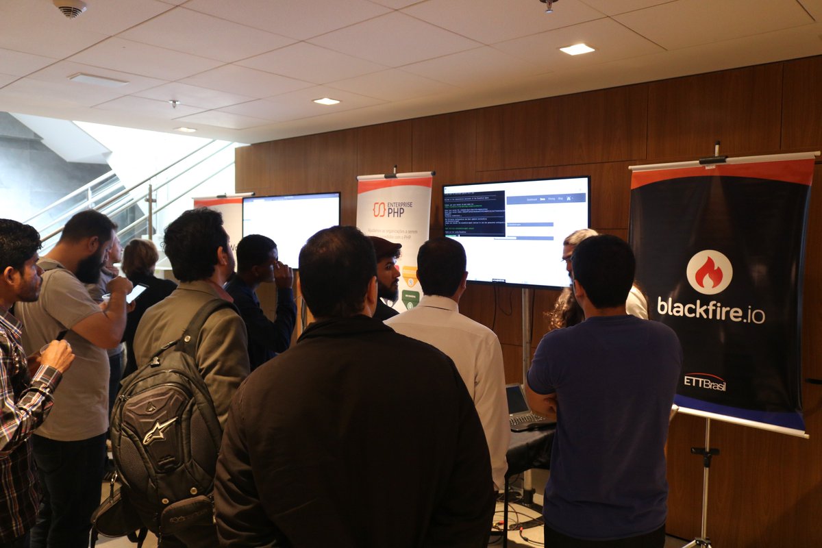 ETTBrasil's tweet image. A Blackfire.io marcou presença no Café com PHP - 9ª Edição! 
Temos o prazer de contar com está incrível ferramenta  que pode te ajudar a turbinar de gerenciamento de performance em sua aplicação! 
Saiba mais  👉🏻 blackfire.ettbrasil.com.br 
@blackfireio #cafecomphp #phpdf