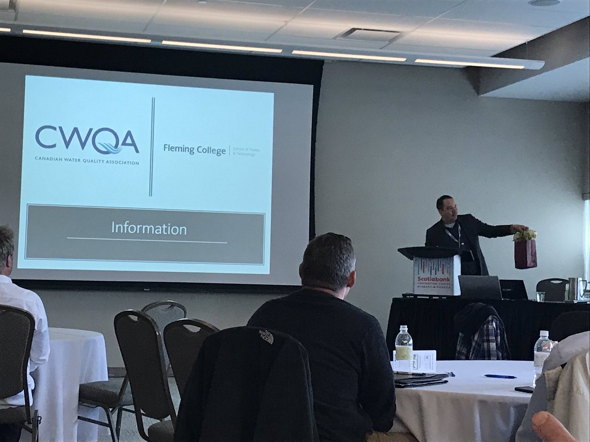 Continually upgrading our training at the Canadian Water Quality Association annual event.