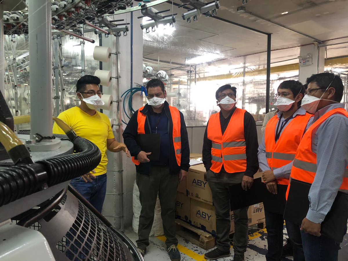 AITE_Ecuador's tweet photo. #FormaciónDual Continuamos comprometidos con la formación profesional. Hoy se realizan las pruebas prácticas de los estudiantes de la carrera:Dual de Producción Textil,en la empresa #Fibran @EduSuperiorEc @IndustriasEc @ces_ec @SUCREInstituto @ottosonnenh @YParreno @panchidalbo https://t.co/mLHjRxvYQe