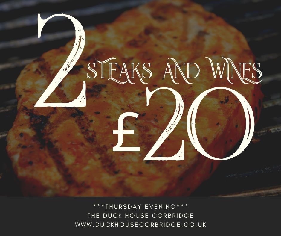 Steak Night a la Duck House
#corbridge #visitcorbridge <a href="/VisitCorbridge/">Visit Corbridge</a> #steaknight #northumberland #northeast #newcastle #ponteland #carlisle #foodpost #foodie #delish