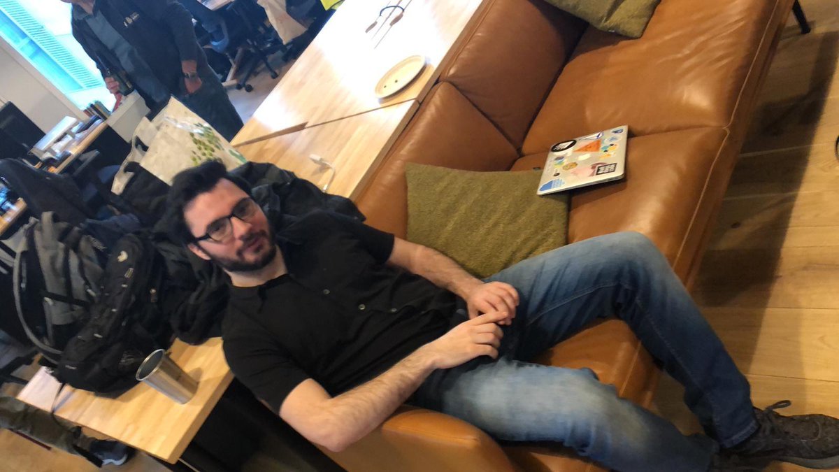 Really cool set up for tonight's #londonmicroservices meetup here at <a href="/SignalHQ/">Signal AI</a>. I am here with my colleague <a href="/Path0g3n_DE/">Thomas.</a>.