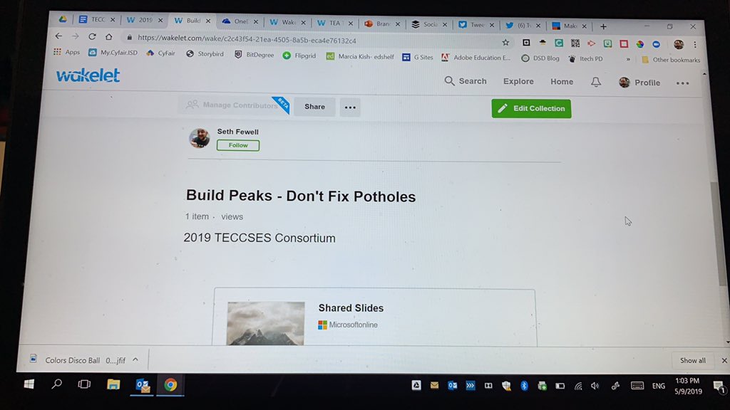 MannyDiscoTech's tweet image. Looove having access to all the presenters resources!! @wakelet is the    Super awesome! Yaaaas 😎 thank you @sethfewell @teccses #TECCSES