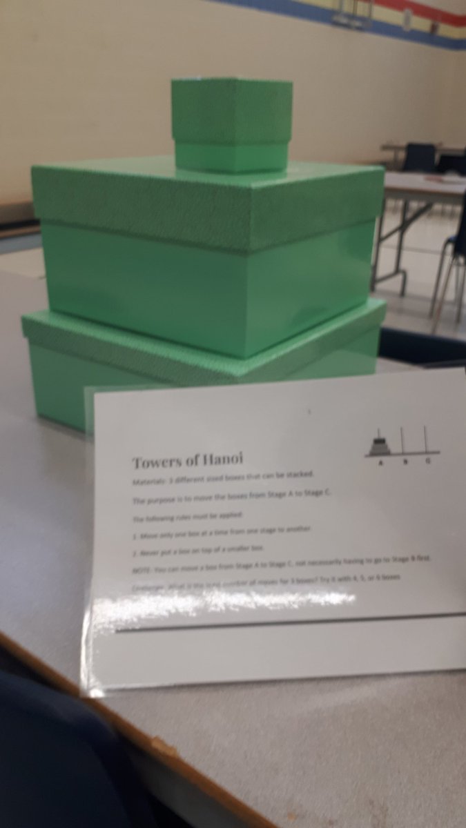 A sneak peak of some of the fun that will be had by all during our Math Night! It is happening between 5-7 PM. Everyone is welcome!!!