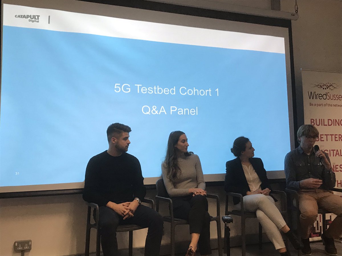 dinos_kats's tweet photo. It’s graduation day for our first #5G Testbed Acceleration Program cohort!! 👏🥇Congratulations to @mativision @VRCraftworks @mnemoscene_ltd @cyanapse @ori_edge https://t.co/7fwe1o12l9