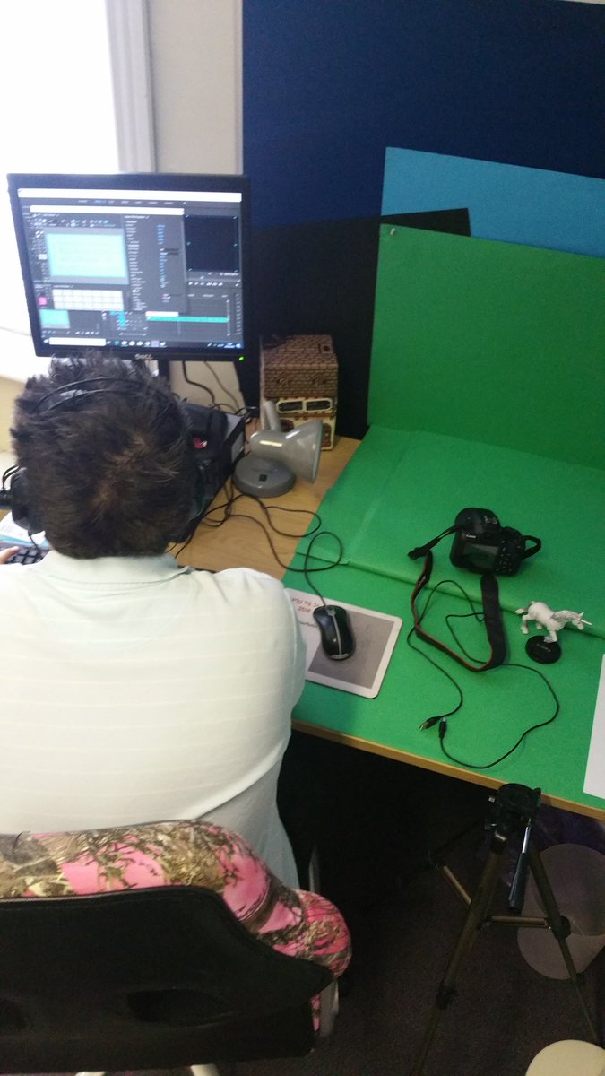 Another busy day in the studio.