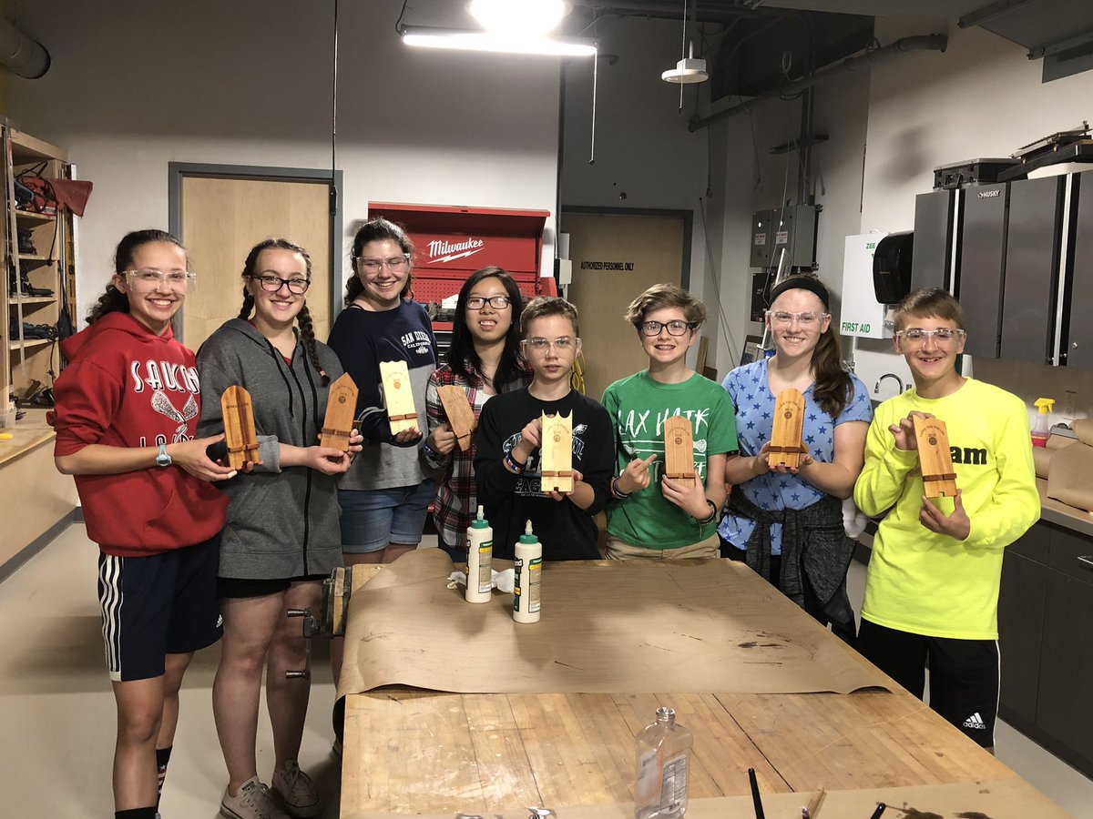 SauconL's tweet photo. ITeam field trip to First Generation and NCC Fab Lab! @SauconValleyMS https://t.co/YzKR56o96d