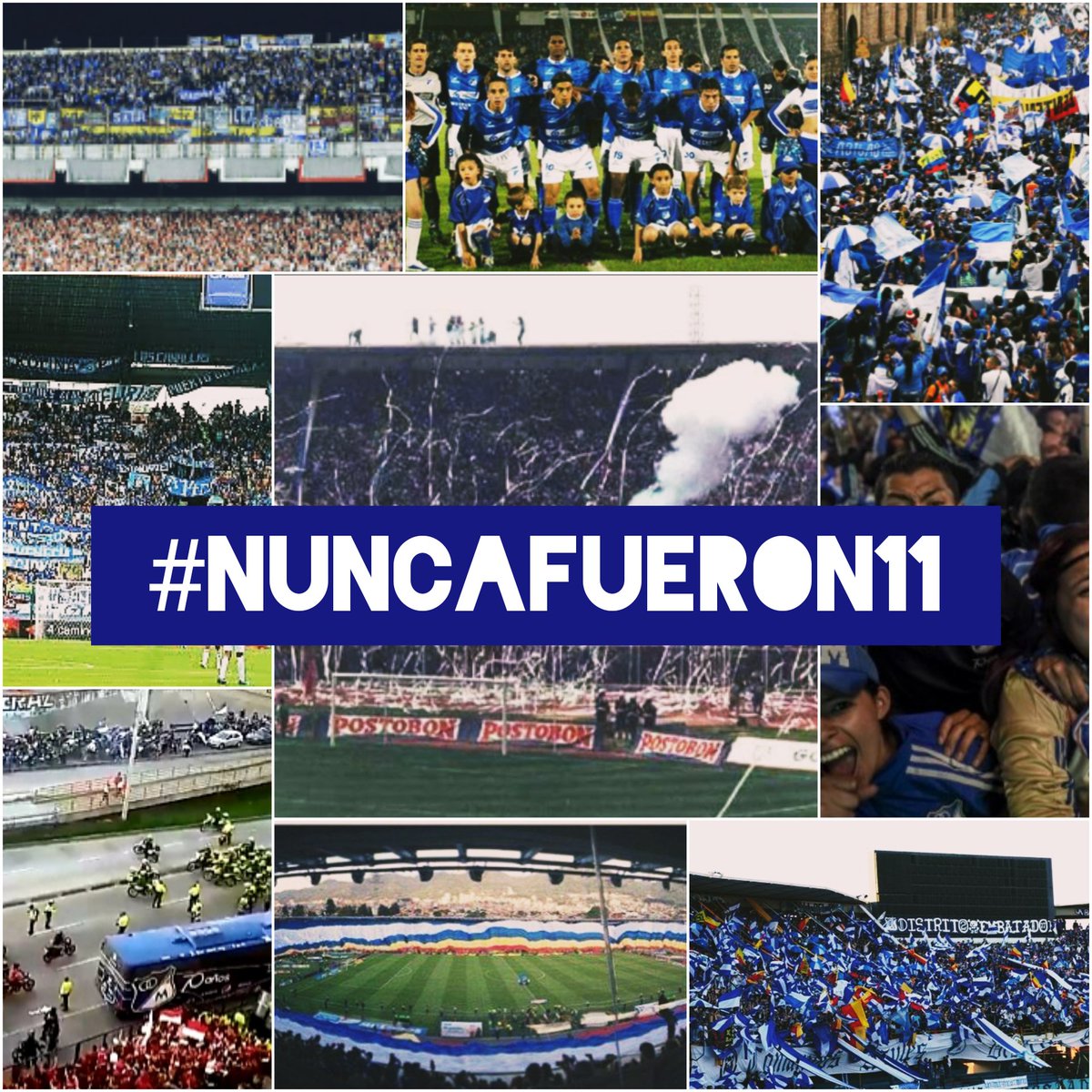 #NuncaFueron11. Porque copamos las nubes viajando a todos lados. 

#NuncaFueron11. Porque solo con el sudor de nuestra frente, logramos darle a Bogotá un inmenso mar.

#NuncaFueron11. Porque nos unimos entre lazos para hacernos más fuertes.