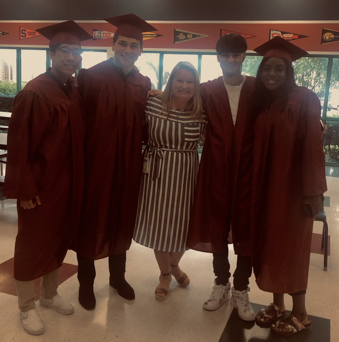 Probably the best part of being a teacher is seeing and hearing about the successes, hopes, and dreams of former students! Fly high Eagles! #wearedegan #misstiainensclass #classof2019