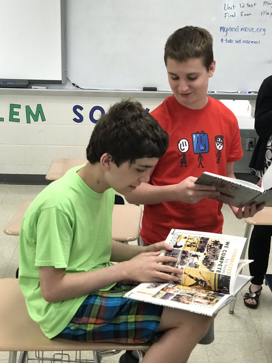 SMSYrBook's tweet photo. WSMS Yearbook crew got a sneak peek at the revealing luncheon today! #bestyearbookever #inthistogether @HJYearbook https://t.co/5BuRleDb2Y