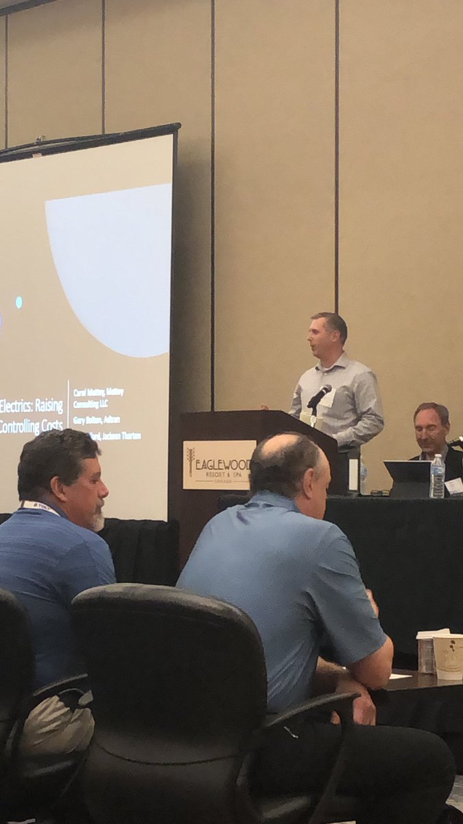thomasmongeon's tweet photo. Greg Jahner representing NISC @NISC_coop introducing panel  of speakers at Telergee Conference 2019 @ https://t.co/yBgU87wsRc