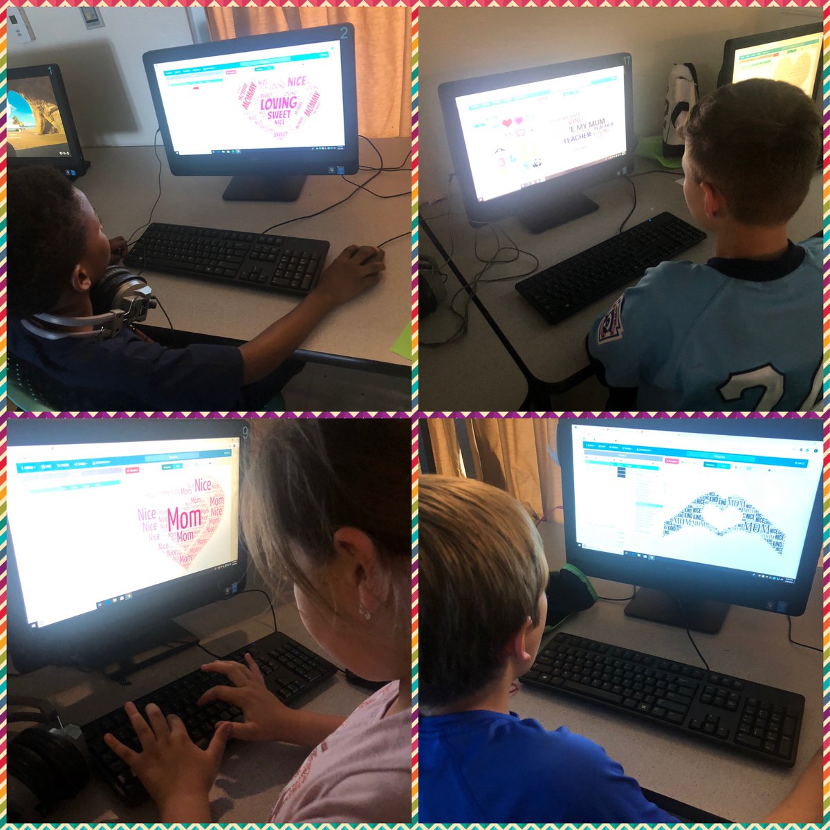 AshleyWhatley7's tweet photo. Using Word Art for Mother's Day in Technology! #ourWHY #powerofpositivity #CSI1819 https://t.co/CPNs2Jpk50