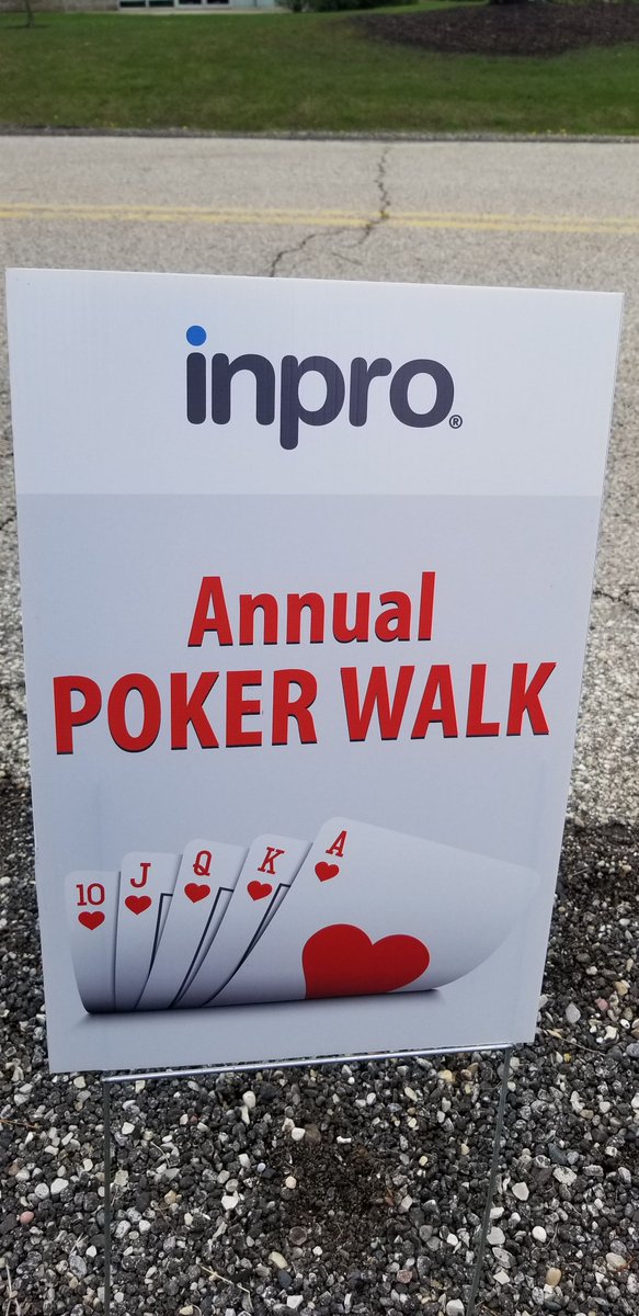 InproCorp's tweet photo. Earth Week Day 4! Inpro employees at the world headquarters participated in the Annual Poker Walk followed by a healthy, vegetarian lunch! #earthweek #pokerwalk #inprocares https://t.co/Zx1EVwz0Up