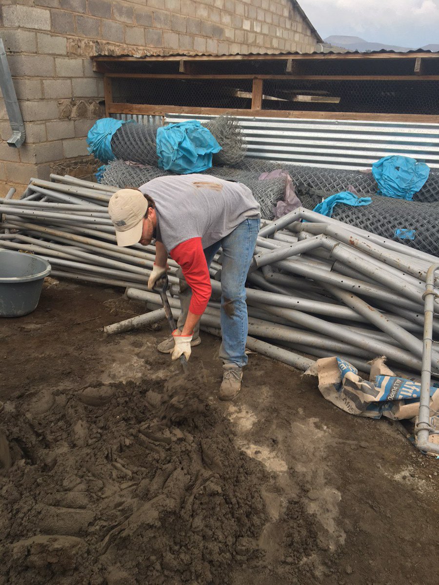 MISSION TRIP UPDATE: Our team is concluding a long day if work in Lesotho. Here’s a few photos of them so far 👇