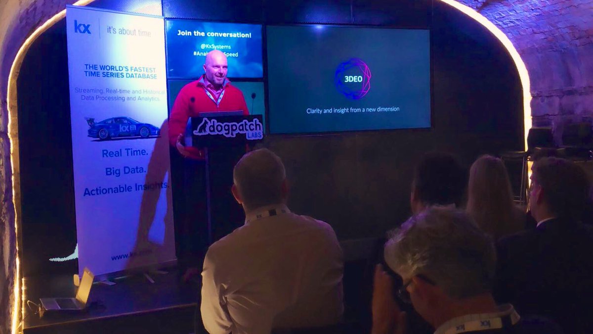 Colin Borland, Head of Sales &amp; Marketing at <a href="/_3DEO/">3DEO</a> has taken to the stage to discuss Sensor Agnostic Visualisation and Analytics!  #AnalyticsAtSpeed #SensorAnalytics