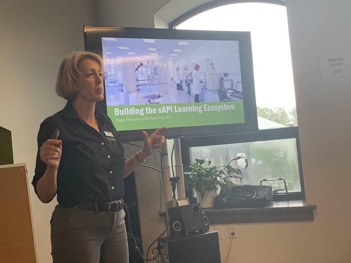 DuncanWIV's tweet photo. And now @MMTorrance presenting with the virtual @xapinick from @xapiapps on Buikding an #xapi ecosystem - @tlearning #xapiparty #xAPICohort https://t.co/Jt9BRtk2hW
