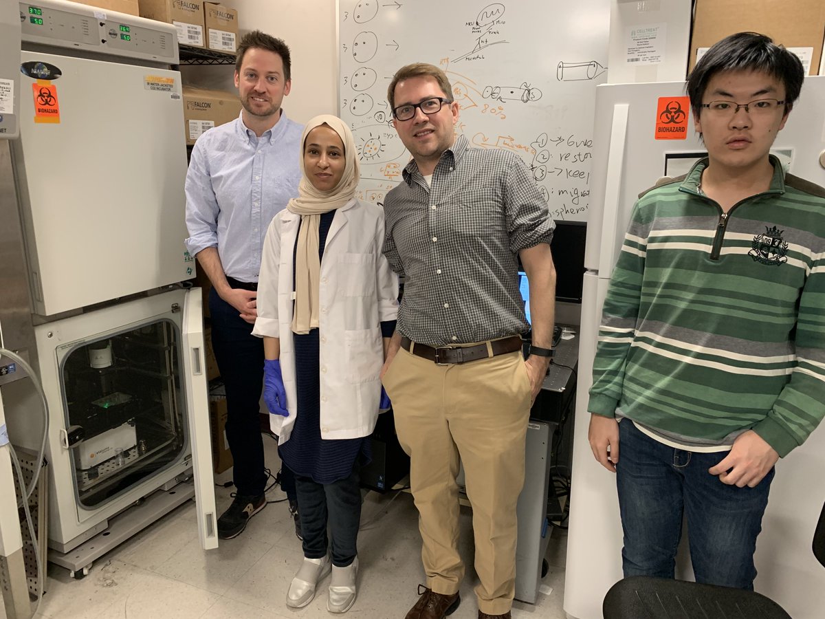 Great meeting with the Hartsough lab at Drexel University who is studying spheroid invasion into brain slices supported on transwell membranes.  Thanks to Ed Hartsough, Abeer Alharbi, Joshua Jackson, and Zongguan Huang.  #spheroids #livecellimaging #microscopy