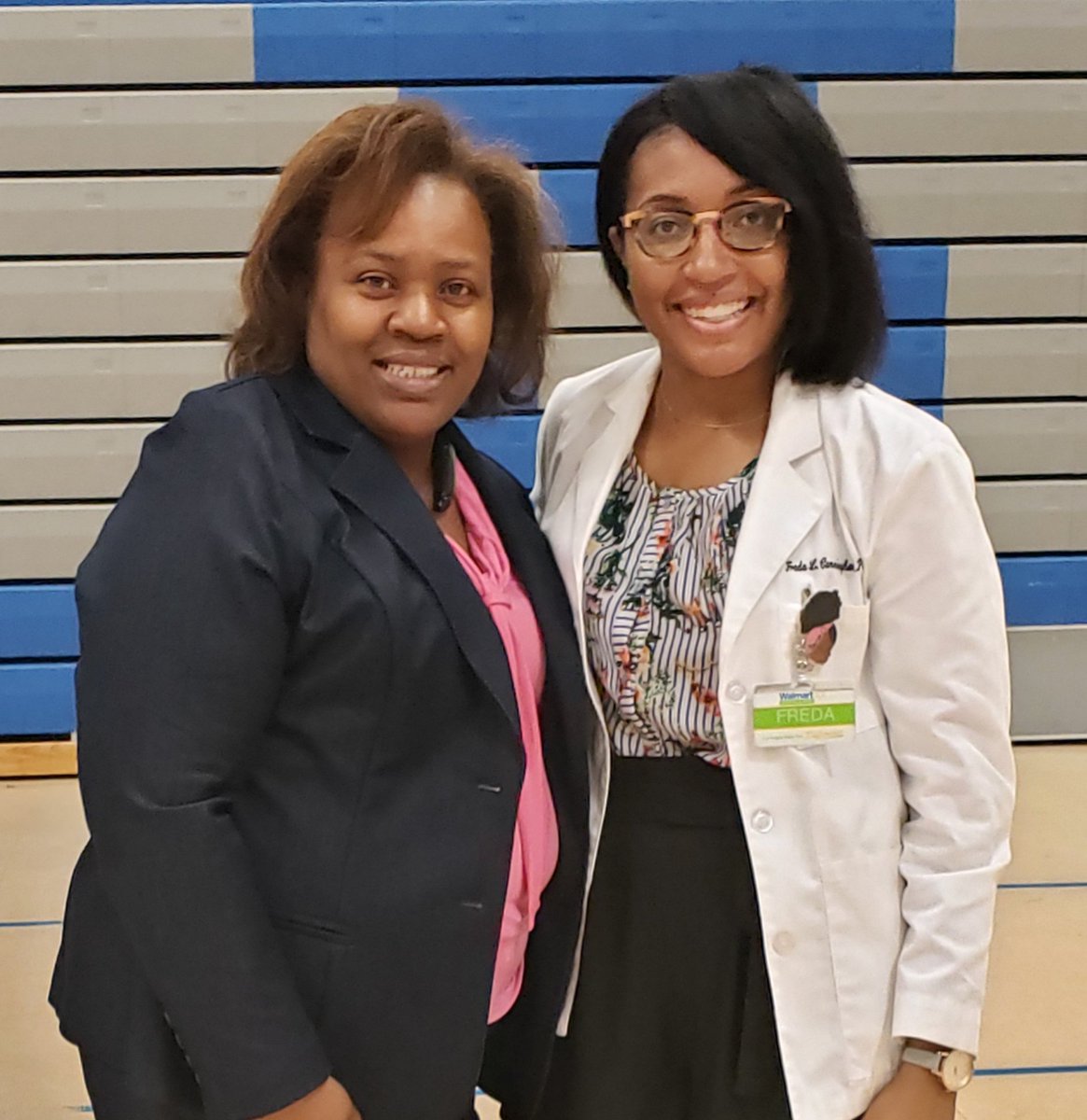 secondary_team's tweet photo. A sweet surprise...Dr. Cunningham,  it's always a joy to see your smiling face and sweet spirit! @suptking https://t.co/yZbLVl3cgh