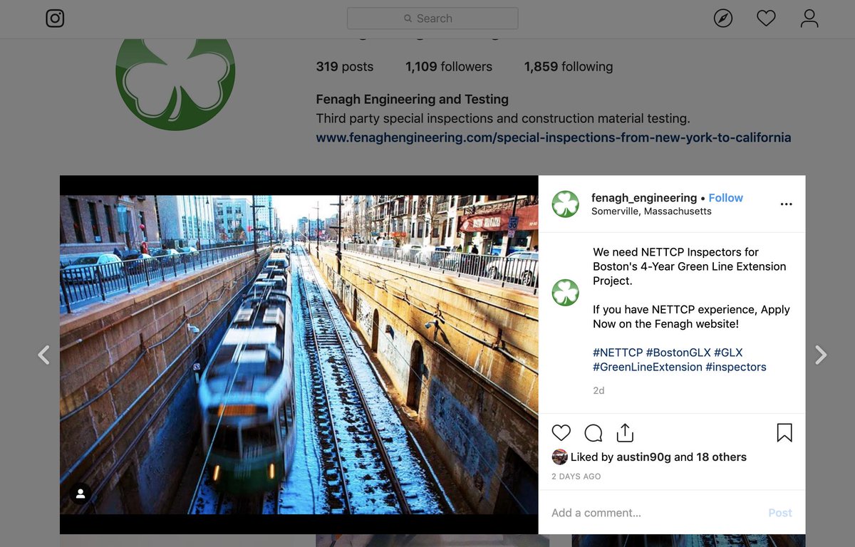 FenaghTesting's tweet image. Follow Us on Instagram!
instagram.com/p/BxK0OKagj3D/
#NETTCP #Inspector #NETTCPinspector #GLX #NETTCPinspectors #BostonGreenLine #BostonGLX #Boston