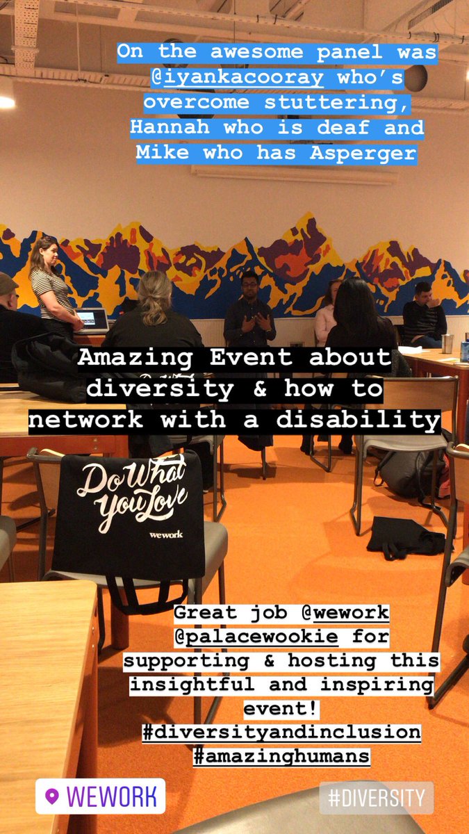 sbdtraining's tweet photo. Amazing event tonight @WeWorkUK @Inclusion_SB you are so inspiring thank you 🙏 @iyanka @palacewookie #Diversity #inclusion #networking #empathy https://t.co/dtSu79HnII