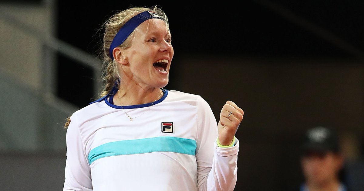 WTA's tweet image. In a rematch of last year's final, @kikibertens earned her revenge over Kvitova.

She'll face Sloane Stephens tomorrow in the semifinals---&amp;gt;
wtatenn.is/bRcgMf