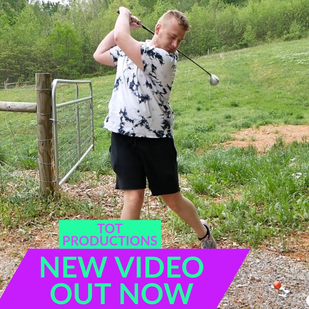 TOTProductions's tweet photo. NEW VIDEO OUT NOW!!! Watch us destroy some food with golf clubs and a little baseball bat! 

https://t.co/q26dB16W15 https://t.co/n9Ueag26kz