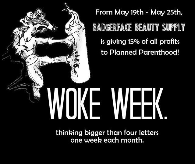 badgerfacebeaut's tweet photo. Mark your calendars! It's almost that time again... #woke #wokeaf #wokeweek #plannedparenthood #womenshealth #womensrights #charity #change #socialchange #donate #dogood #feminism #causes #nonprofit #givingback #givingisgood #entrepreneurswhogive #philan… https://t.co/rSo9F00Wyx https://t.co/fz5wYZ1zW8