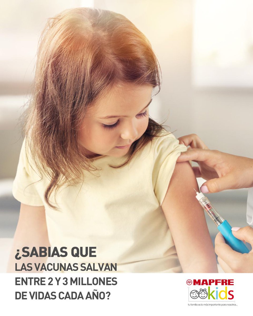 MAPFRE_GT's tweet photo. Las vacunas son de las herramientas más efectivas para proteger la salud y futuro de nuestros niños.
No te olvides estar al día con las vacunas de tus pequeños. 
En MAPFRE Kids, tu familia es lo más importante para nosotros.  

#MAPFRE #MAPFREgt #MAPFREtecuidamos #MAPFREKids https://t.co/hUnTzVBtAL