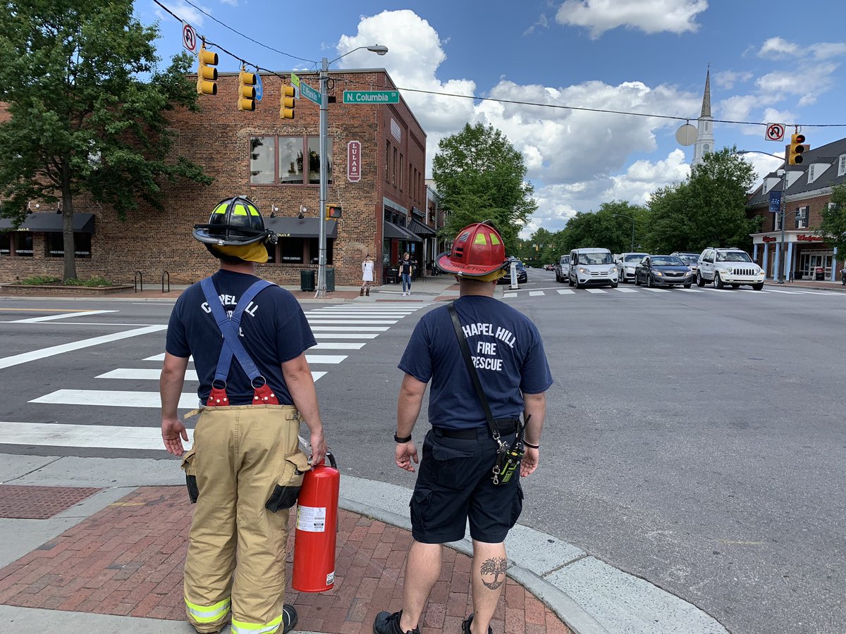 ChapelHillFD's tweet photo. @heelsrule1988 @ChapelHillPD @chapelhillgov @PokemonGoApp After a thorough investigation, no fire found at #FranklinSt & #ColumbiaSt. #NotTodayCharizard #TheCHFD https://t.co/ZkFnl7MqIf