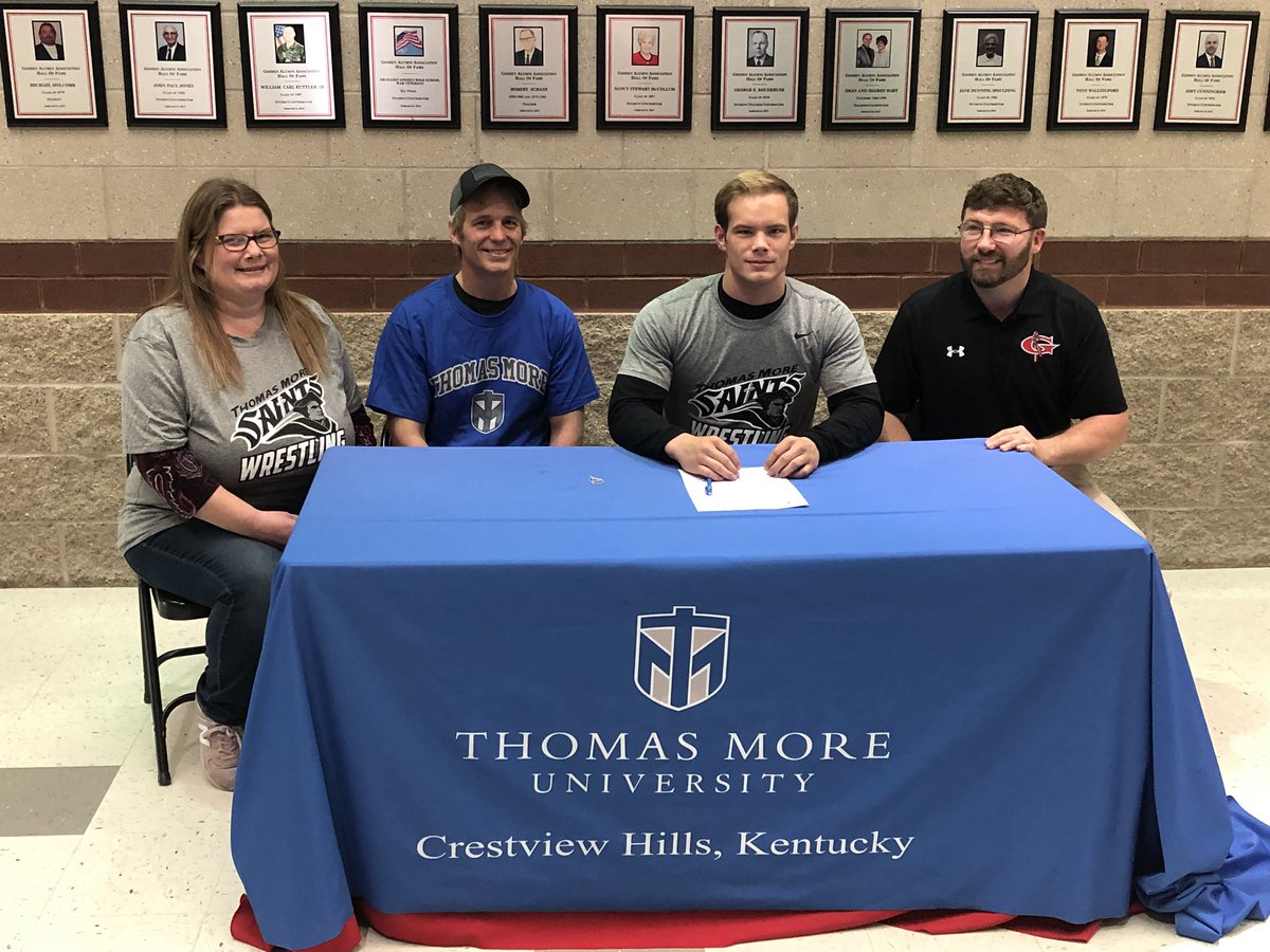 Congratulations to Zach Dunn who signed his National Letter of Intent to wrestle at Thomas More University.  <a href="/GoshenLocal/">Goshen Local Schools</a> @GoshenWarriors @Warzone2k18 <a href="/ClerSunSports/">Clermont Sun Sports</a> <a href="/SBCscores1/">SBCscores</a>
