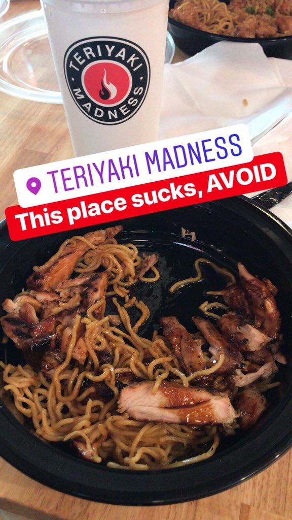 WillBernal's tweet image. Avoid this place @teriyakimad 

Over hyped, bland food. Everything sucked! Even the fountain machine was broken.  Waste of money and time!

#miami #dadeland #downtowndadeland