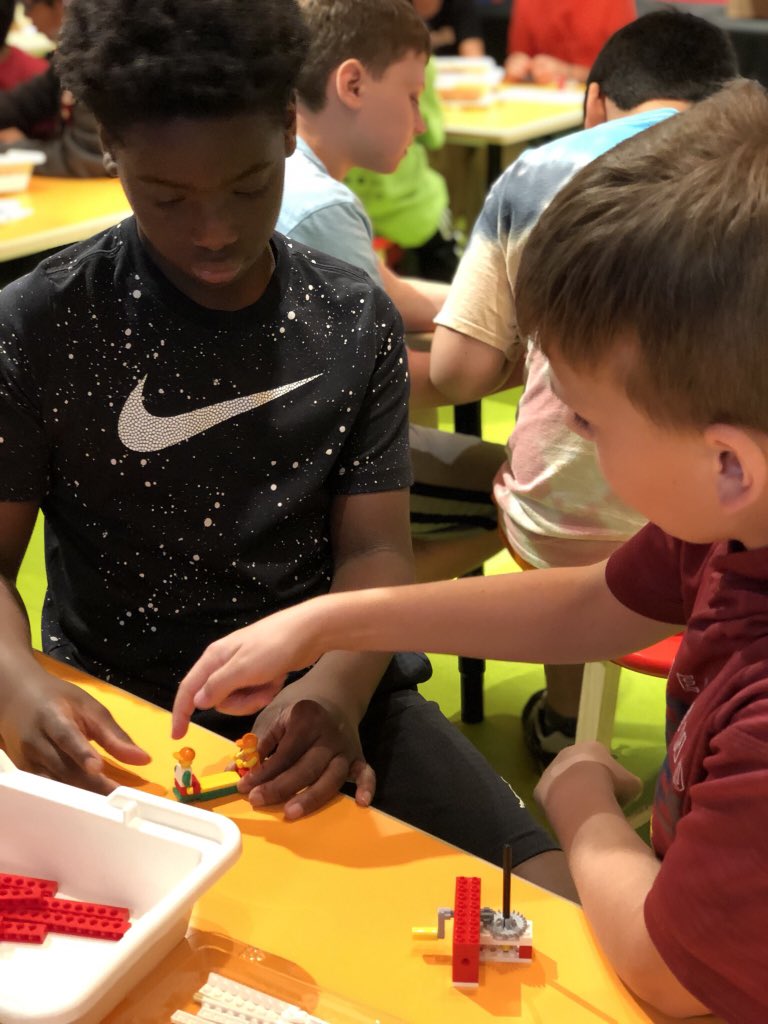 SCE4MB's tweet photo. Fun at our field trip to LEGO Land! Thank you @PTOSCE for helping fund our Merry-Go-Round workshop! https://t.co/mYwKricyje