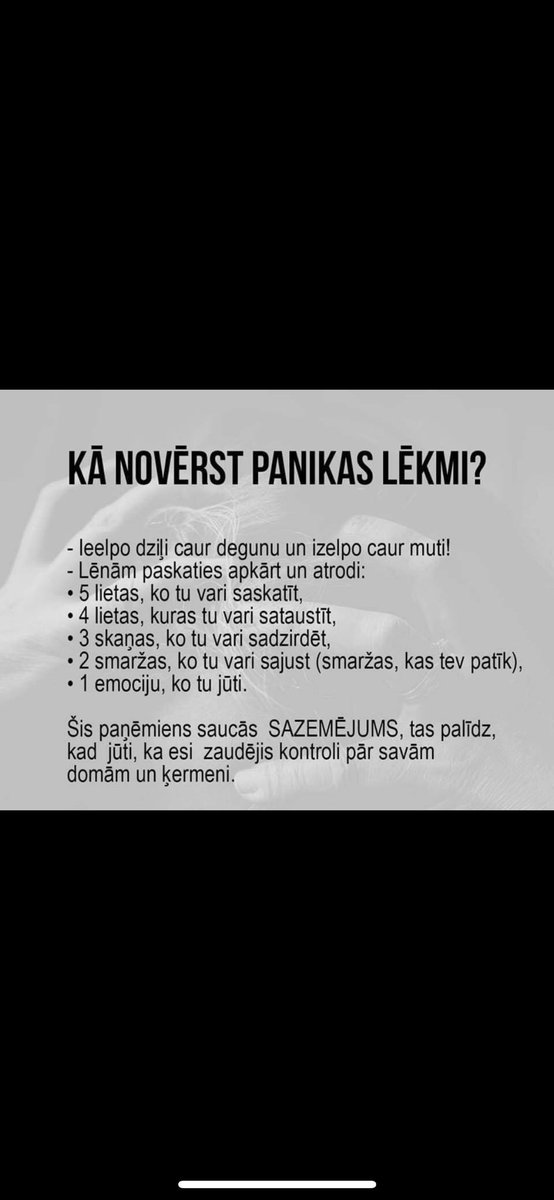 Panikas lēkme - vispretīgākā sajūta, ko esmu piedzīvojis. 😰Ja būtu zinājis šo laicīgi, noteikti būtu mierīgāk. 

šautauts sievai un ātrajiem ⚡️🙌