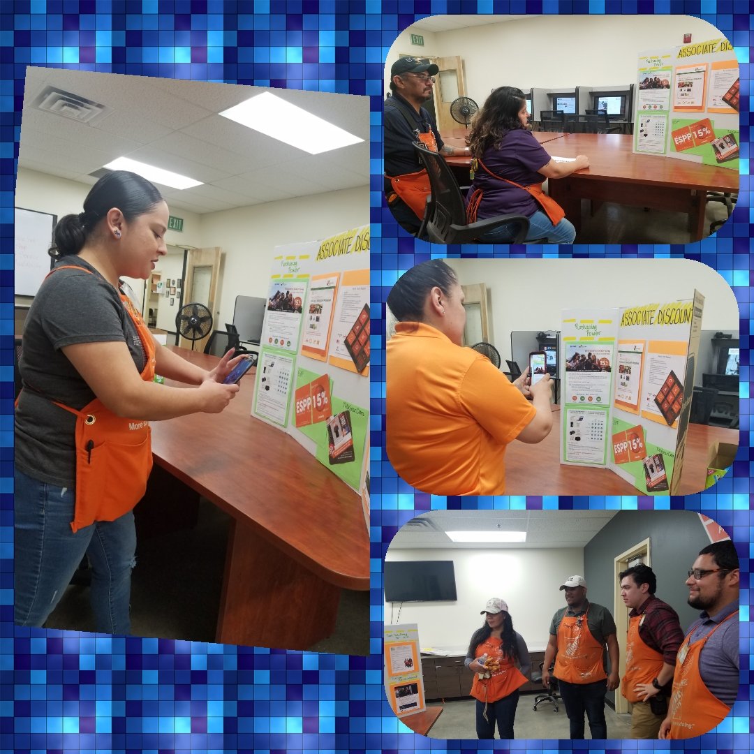 PatriciaTX4ever's tweet photo. Associates learning about #associatediscounts ,taking pics of codes for discounts and saving money $$$ @KaseyCardenas77 @Augie_Quintero @jreed4401 @LMcmilian https://t.co/po1GS4lMMh