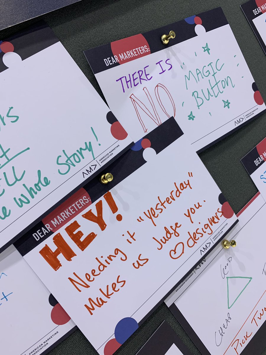 AMA_Marketing's tweet photo. Dear Marketers: Your words have power. #HOWDesignLive https://t.co/y8inqMpHYx