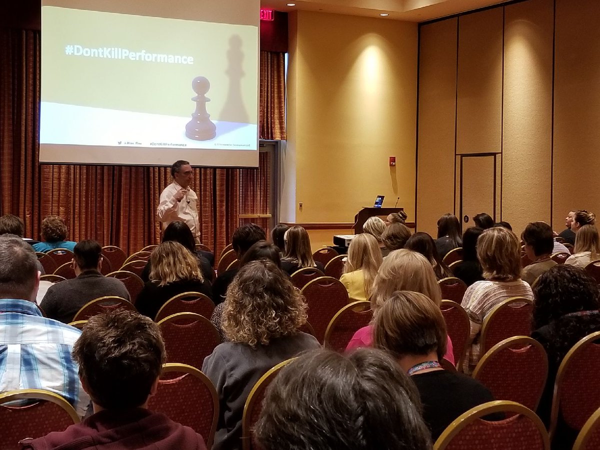 Alan_Fine's tweet photo. Thanks @ok_hr for inviting me to present #dontkillperformance at #OKHR19. Had a fantastic experience and interesting conversation with conference attendees. #OKHR https://t.co/TZWDTF9gTA