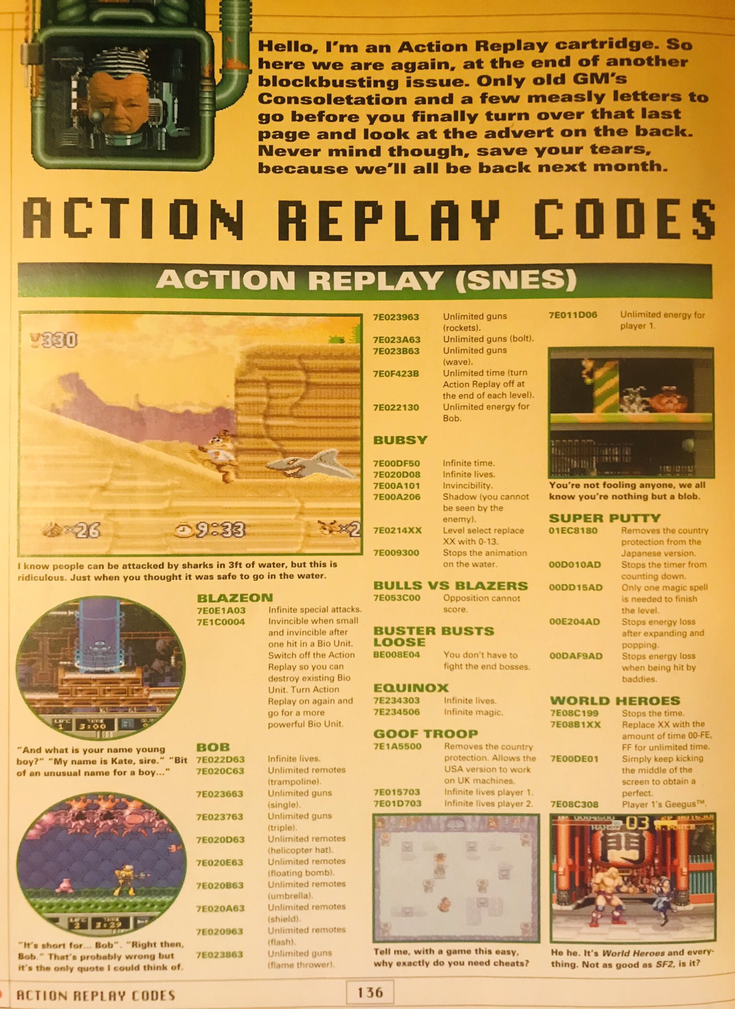 Goof Troop Game Genie Cheats