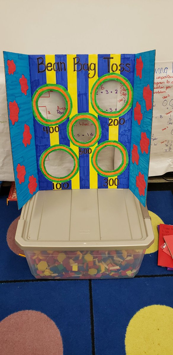 Mr_C_Lee's tweet photo. We played Bean Bag Toss today as our review game for Math and Reading. Students worked in groups to answer questions and then they could toss the bean bag to earn points!
#Lees3rdGrade #EmpowerEd #TeamLearning #TeamUCPS
@AGHoulihan @IndianTrailES @ParticipateLrng https://t.co/X1vRItEoc2